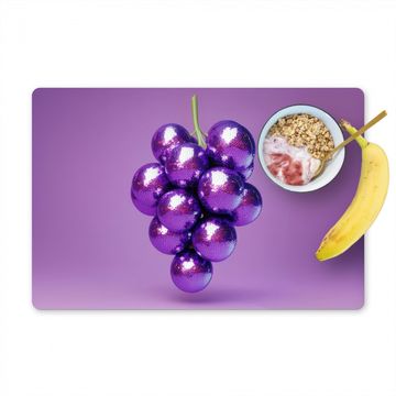 Sets de table - Raisin - Disco - Paillettes - Violet