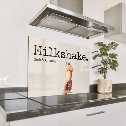 Fond de hotte - Milkshake - Cerise - paille