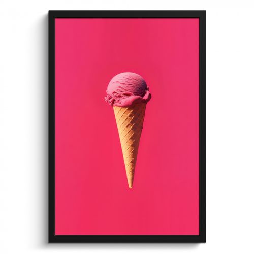 Cadre Photo - Pelle à glace - Rose - Corne