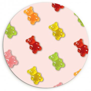 Tableau rond - Couleur - Candy - Rose