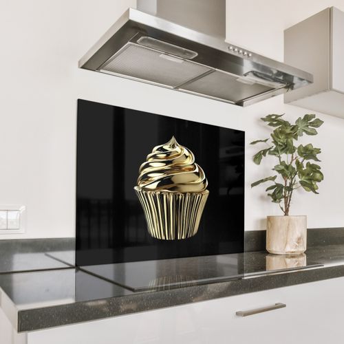 Fond de hotte - Cupcake - Nourriture - Or - Noir