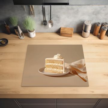 Protection plaque induction - Gâteau à la vanille - Gâteau - Crémeux
