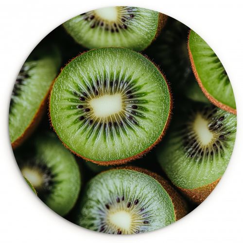 Tableau rond - Kiwi - Fruit - Vert