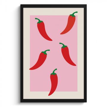 Cadre Photo - Poivrons - Rouge - Illustration