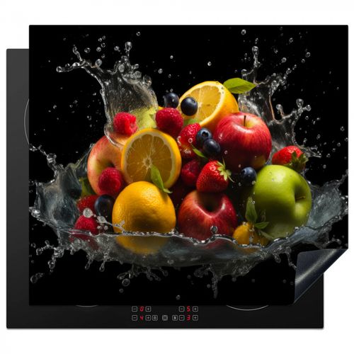 Fruits - Pomme - Orange - Fruits rouges - Eau
