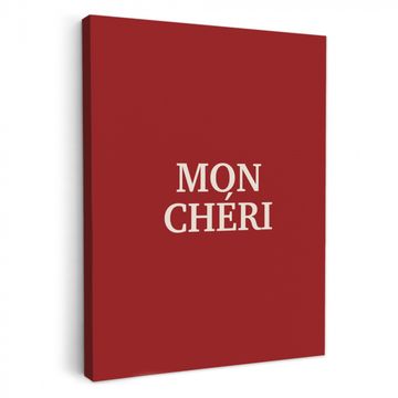 Tableau sur toile - Rouge - Français - Citations
