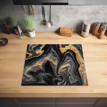 Protection plaque induction - Fusion du noir et de l'or