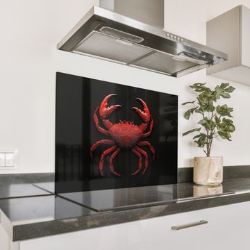 Fond de hotte - Crabe - Rouge - Poissons - Crustacés