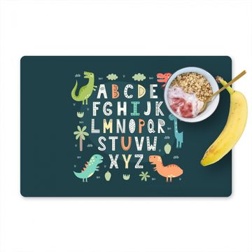 Sets de table - Illustration de l'alphabet et des dinosaures