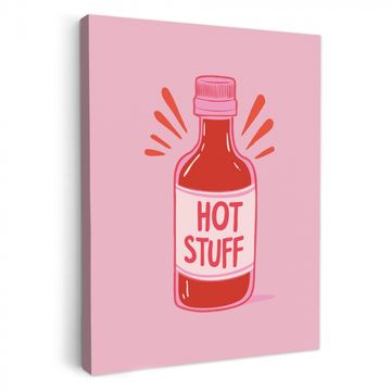 Tableau sur toile - Épicé - Rouge - Sauce - Graphique