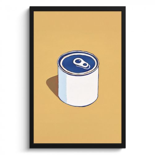Cadre Photo - Etain - Minimaliste - Bleu - Illustration