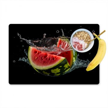 Sets de table - Pastèque - Noir - Eau - Fruit - Melon