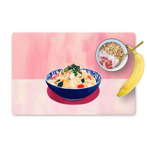 Sets de table - Riz - Illustration - Bol - Légumes