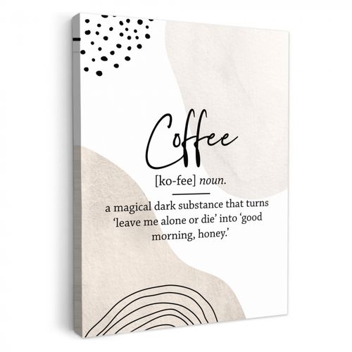 Tableau sur toile - L'enchantement du café
