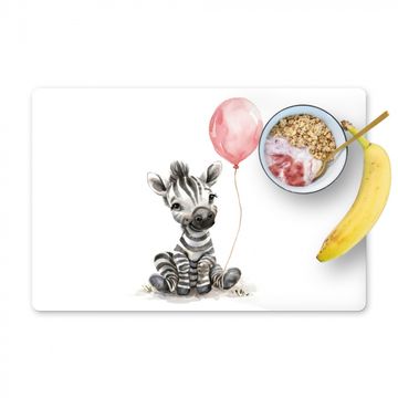 Sets de table - Zèbre - Bébé - Animaux - Ballon rose