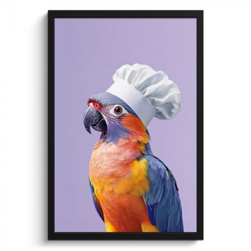 Cadre Photo - Perroquet - Toque - Violet - Mignon