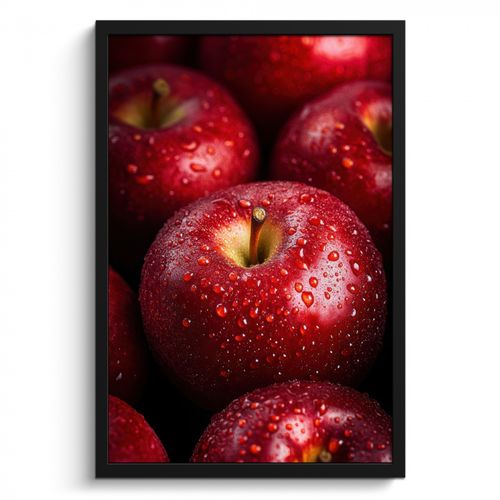 Cadre Photo - Rouge - Pommes - Fruits