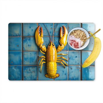 Sets de table - Cancer - Jaune - Bleu - Carreaux
