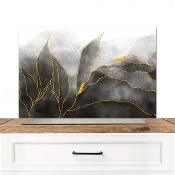 Lignes d'or brumeuses