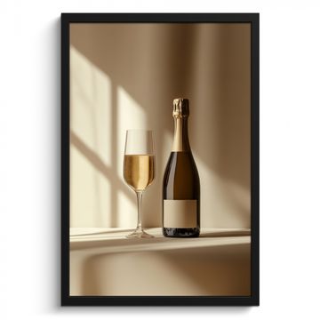 Cadre Photo - Champagne - Beige - Ombre - Bulles