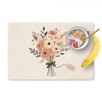 Fleurs - Citation - Beige - Ruban