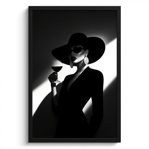 Cadre Photo - Femme - Vin - Chic