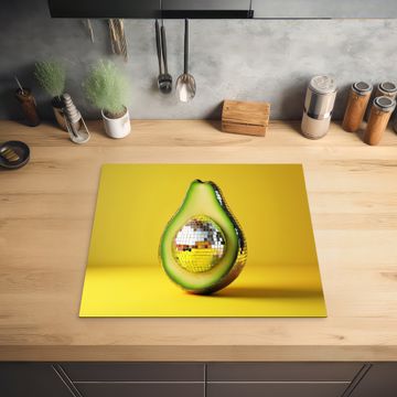 Protection plaque induction - Avocado - Discoball - Jaune - Paillettes