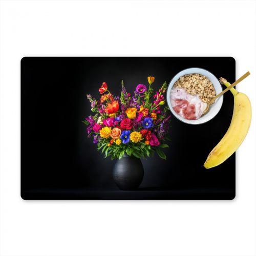 Sets de table - Couleurs vives - Fleurs - Vase