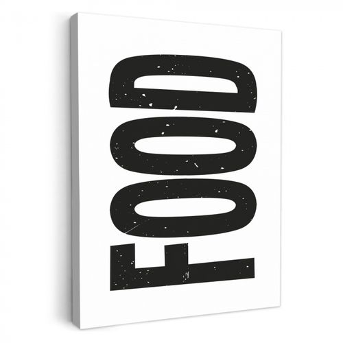 Tableau sur toile - Alimentation - Noir - Blanc - Décoration
