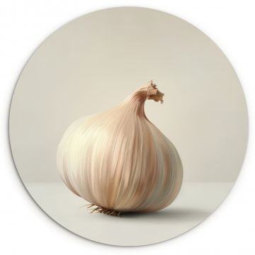 Tableau rond - Ail - Naturel - Beige
