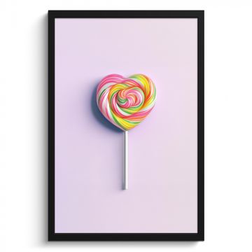 Cadre Photo - Coeur - Sucette - Bonbons