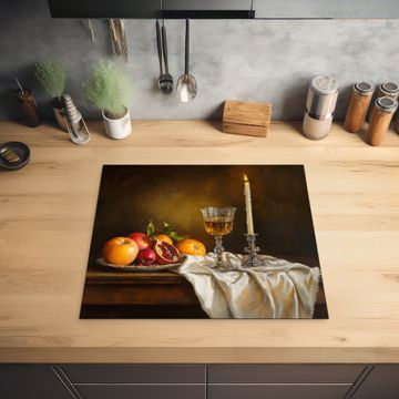 Protection plaque induction - Fruit - Nature morte - Vin - Bougie