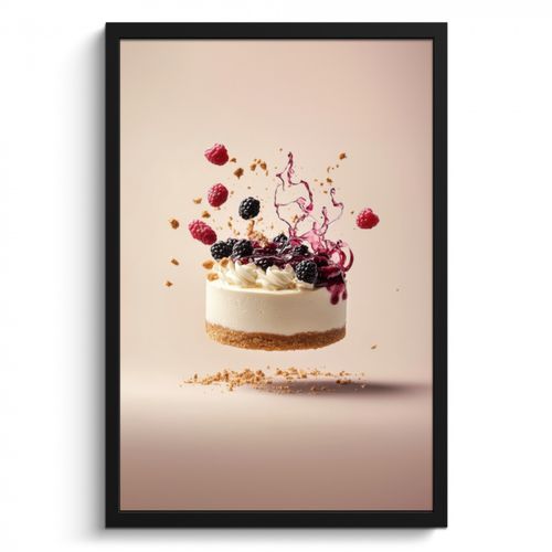 Cadre Photo - Cheesecake - Alimentation - Rose - Gâteau