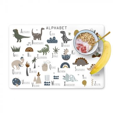 Sets de table - Nursery - Lettres - Dinosaure - Garçons - Filles - Enfants