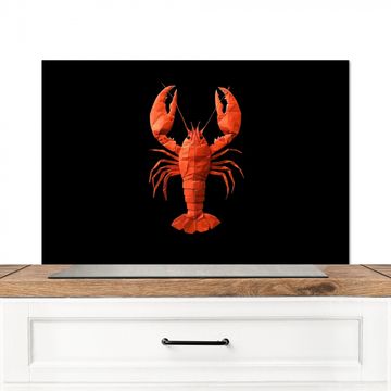 Fond de hotte - Homard - Papier - Papier origami - Rouge