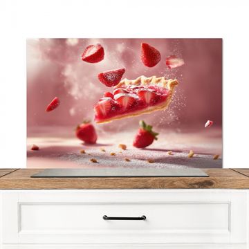 Fond de hotte - Fraise - Gâteau - Aliments - Rose