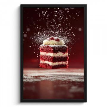 Cadre Photo - Velours rouge - Gâteau - Aliments