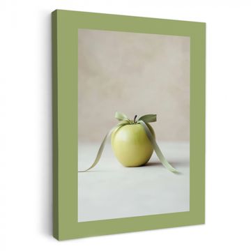 Tableau sur toile - Vert - Pomme - Nœud papillon