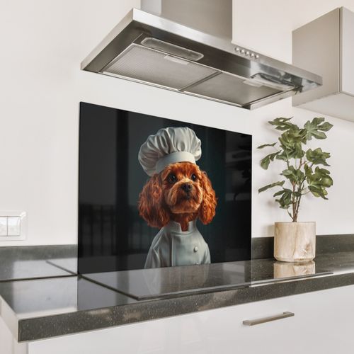 Fond de hotte - Brun - Cuisinier - Chien