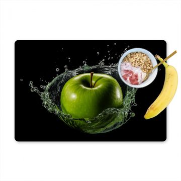 Sets de table - Pomme - Vert - Fruit - Eau - Noir