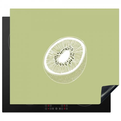 Kiwi - Dessin au trait - Minimaliste - Vert