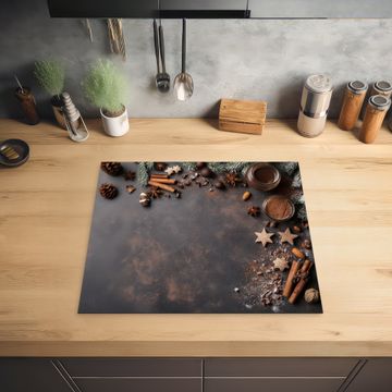 Protection plaque induction - Cannelle - Noël - Marron - Bronze