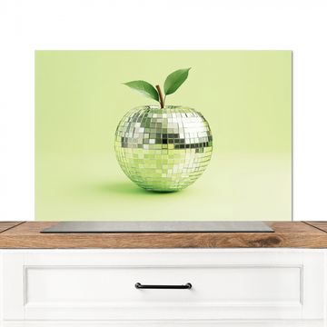 Fond de hotte - Vert - Disco - Décoration - Pomme