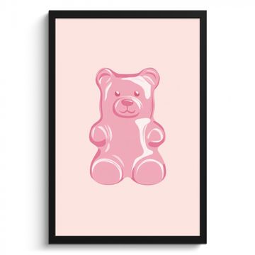 Cadre Photo - Ours - Rose - Bonbons