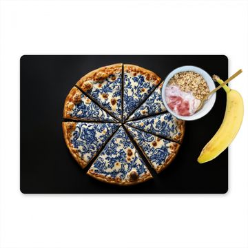 Pizza - Alimentation - Bleu de Delft