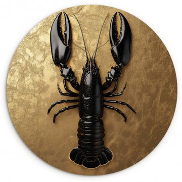 Tableau rond - Cancer - Noir - Or - Luxe