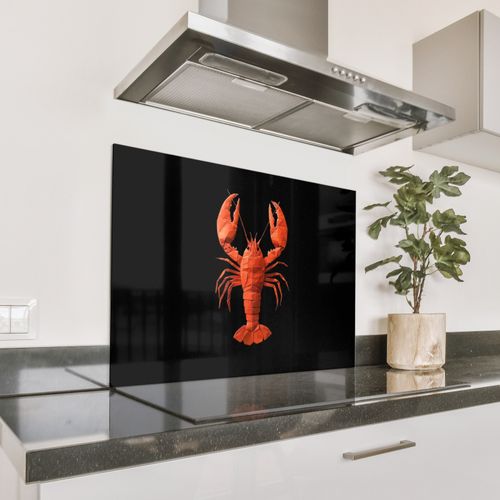 Fond de hotte - Homard - Papier - Papier origami - Rouge