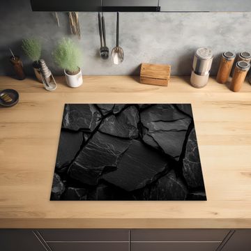 Protection plaque induction - Noir - Pierre - Rock