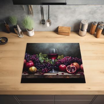 Protection plaque induction - Vin - Fruits - Nature morte