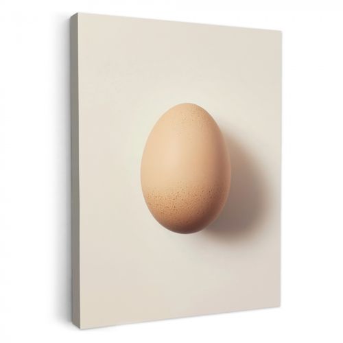 Tableau sur toile - Œuf - Beige - Ovale - Ovale